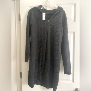 New with tags White House black market ribbed midi dress size L